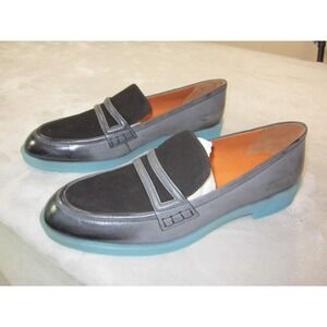 Marc by Marc Jacobs Shoes Womens Size 10 Black Loafers Suede Blue Sole